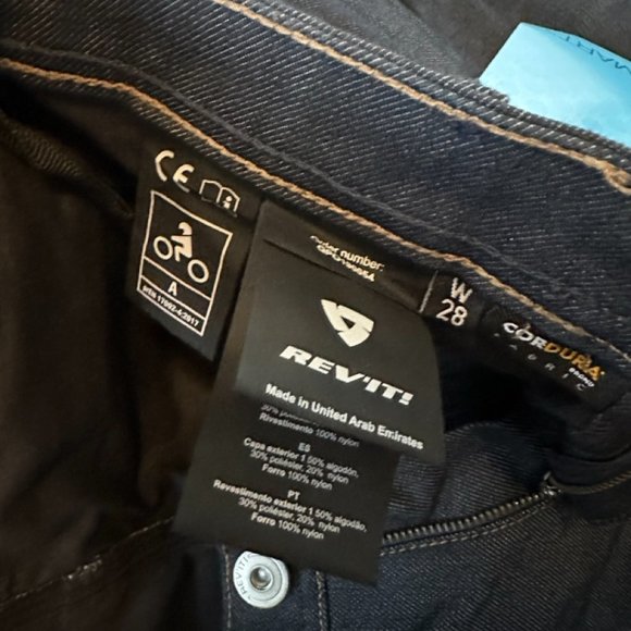 NWT Revit Ladies Madison 2 Motorcycle Jean sz w28 L32 - Picture 4 of 13